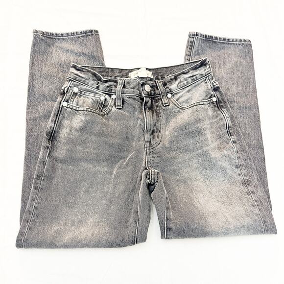 Madewell The Slouchy Boyjean Gray Wash Denim Jeans Zip Fly Size 23P - Picture 4 of 8